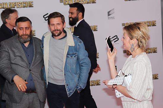 Kida Khodr Ramadan, Klaas Heufer-Umlauf, Jella Haase @ Filmpremiere “Die Goldfische” im Münchner Mathäser Filmpalast (©Foto: Martin Schmitz)